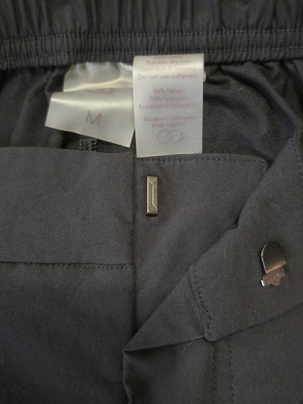 Adjustable Wide Leg Cargo Pants in Black - Picture 3 of 6